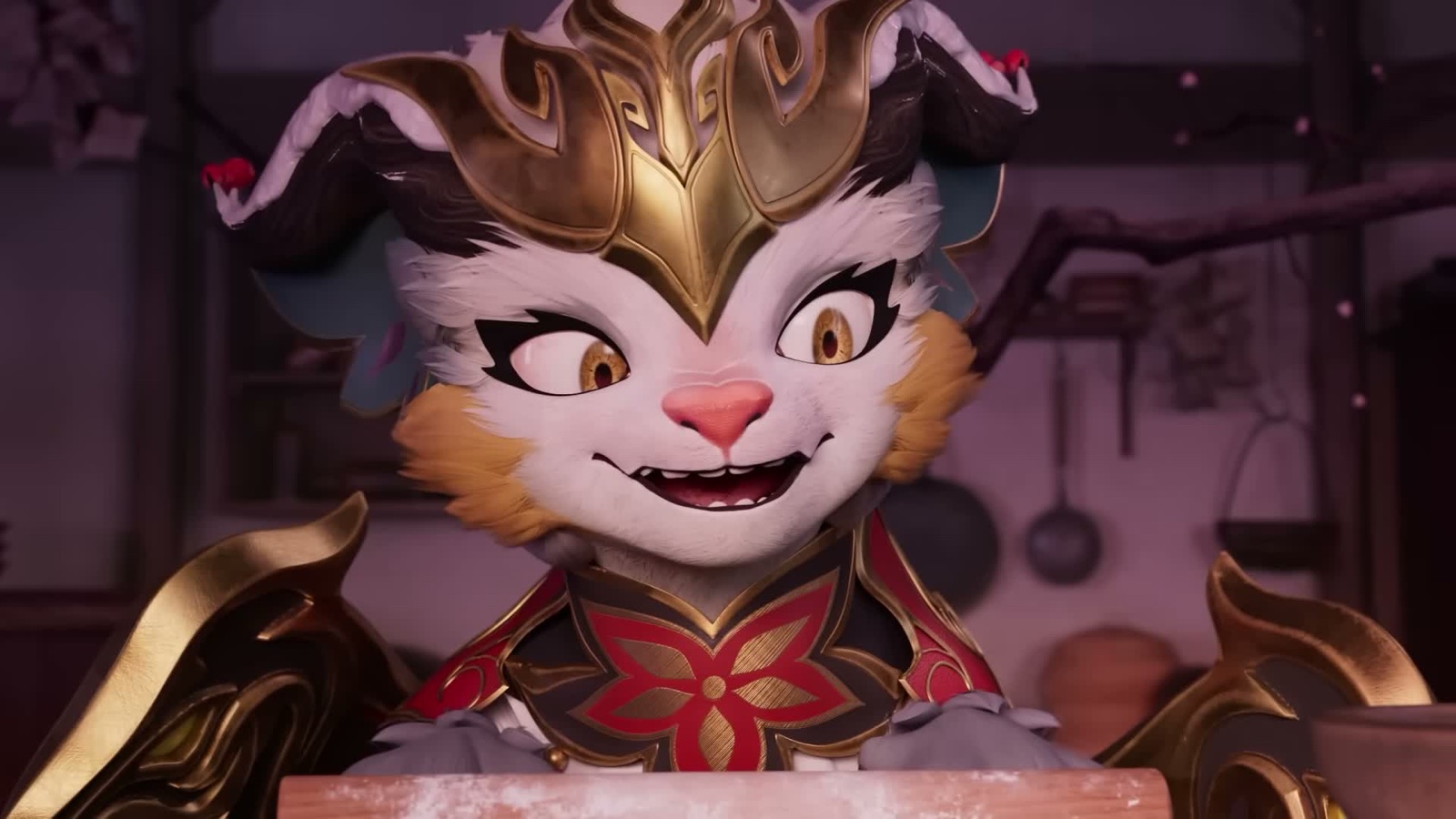 Ionia under snow in the launch cinematic