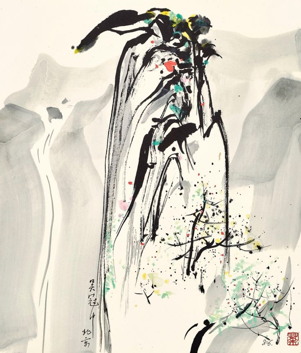 Ink painting reference by Wu Guanzhong