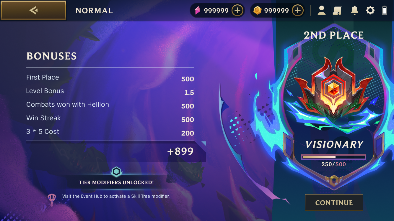 Skill unlocked on mobile