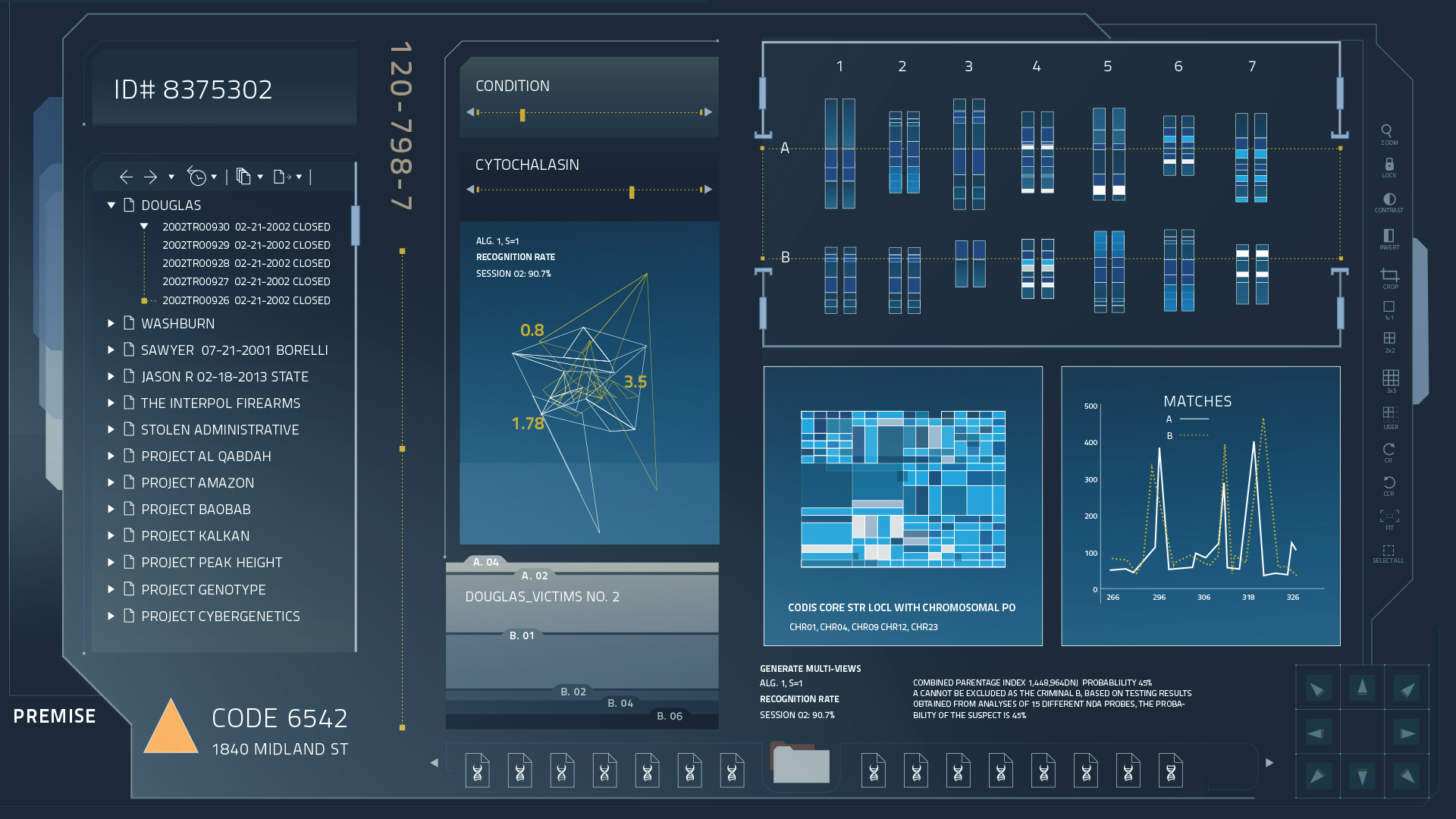RoboCop — DNA and genetic analysis HUD