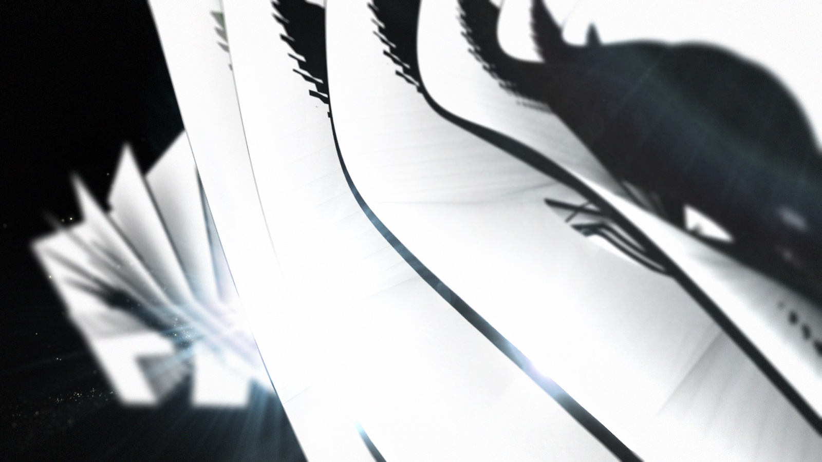 FX network branding — white forms sweeping across black